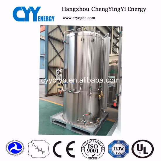 Жидкий кислород/азот/природный газ/диоксид углерода 1-5м3 криогенный резервуар для хранения